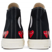 Кеды Converse Comme des Garçons Play x Chuck 70 High Multi Heart Black