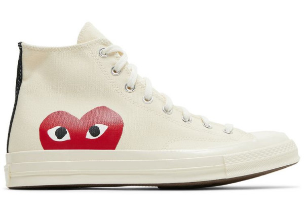 Кеды Converse Comme des Garçons Play x Chuck 70 High Milk