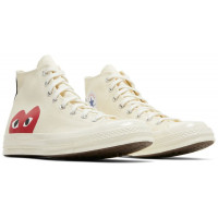 Кеды Converse Comme des Garçons Play x Chuck 70 High Milk