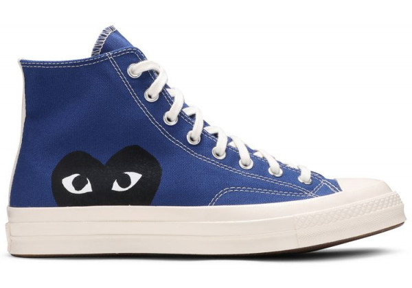 Кеды Converse Comme des Garçons Play x Chuck 70 High Blue Quartz