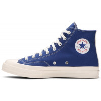 Кеды Converse Comme des Garçons Play x Chuck 70 High Blue Quartz