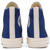 Кеды Converse Comme des Garçons Play x Chuck 70 High Blue Quartz