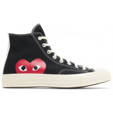 Кеды Converse Comme des Garçons Play x Chuck 70 High Black 2023