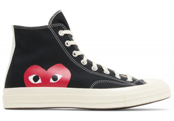 Кеды Converse Comme des Garçons Play x Chuck 70 High Black 2023