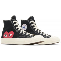 Кеды Converse Comme des Garçons Play x Chuck 70 High Black 2023