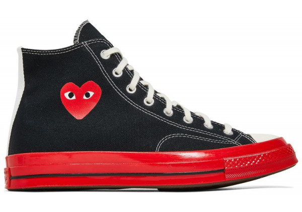 Кеды Converse Comme des Garçons Play x Chuck 70 High Black Red