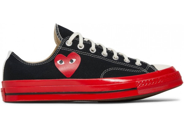 Кеды Converse Comme des Garçons Play x Chuck 70 Low Black Red