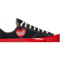 Кеды Converse Comme des Garçons Play x Chuck 70 Low Black Red