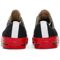 Кеды Converse Comme des Garçons Play x Chuck 70 Low Black Red